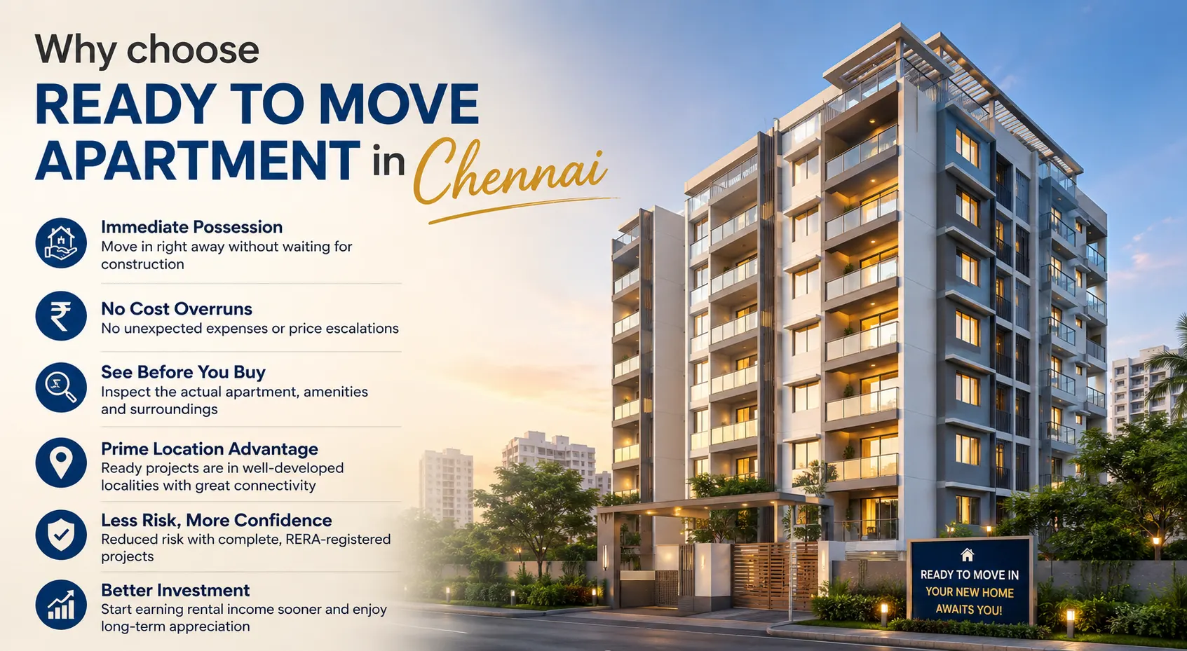 Why Choose a Ready To Move Apartment in Chennai