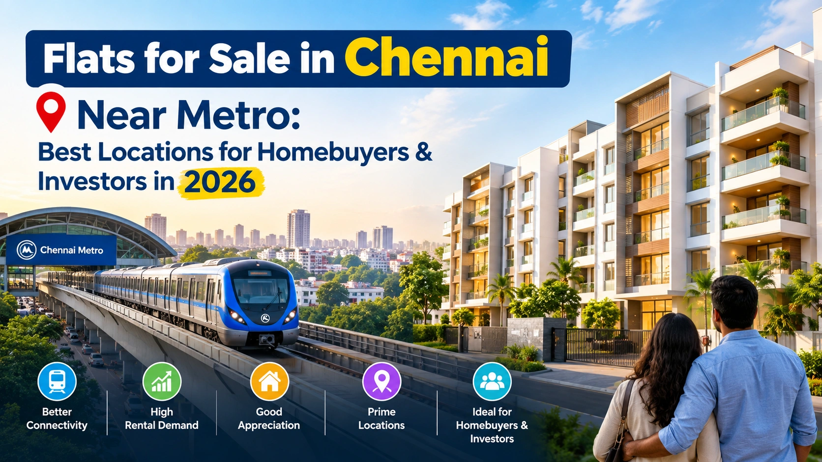 Flats for Sale in Chennai Near Metro: Best Locations for Homebuyers & Investors in 2026