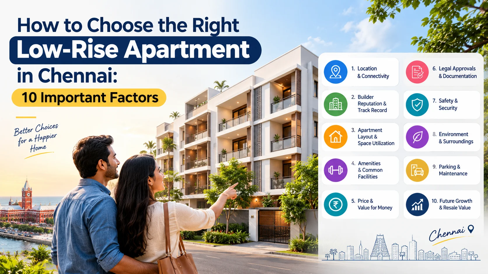 How to Choose the Right Low Rise Apartment in Chennai: 10 Important Factors for Homebuyers in 2026