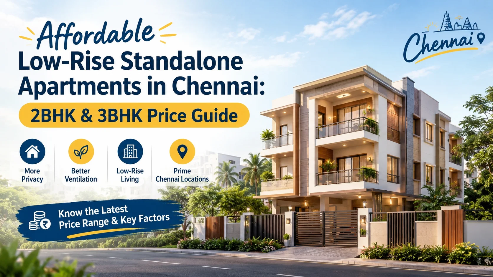 Affordable Low Rise Standalone Apartments in Chennai: 2BHK & 3BHK Price Guide 2026
