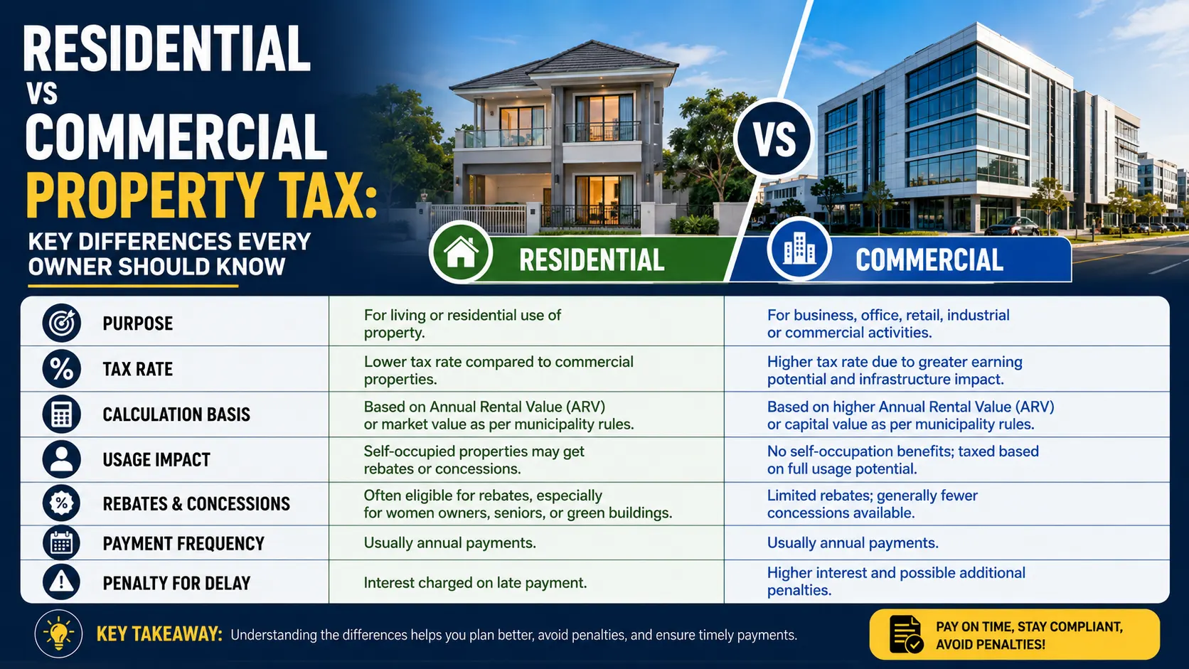 Residential Vs Commercial Property Tax