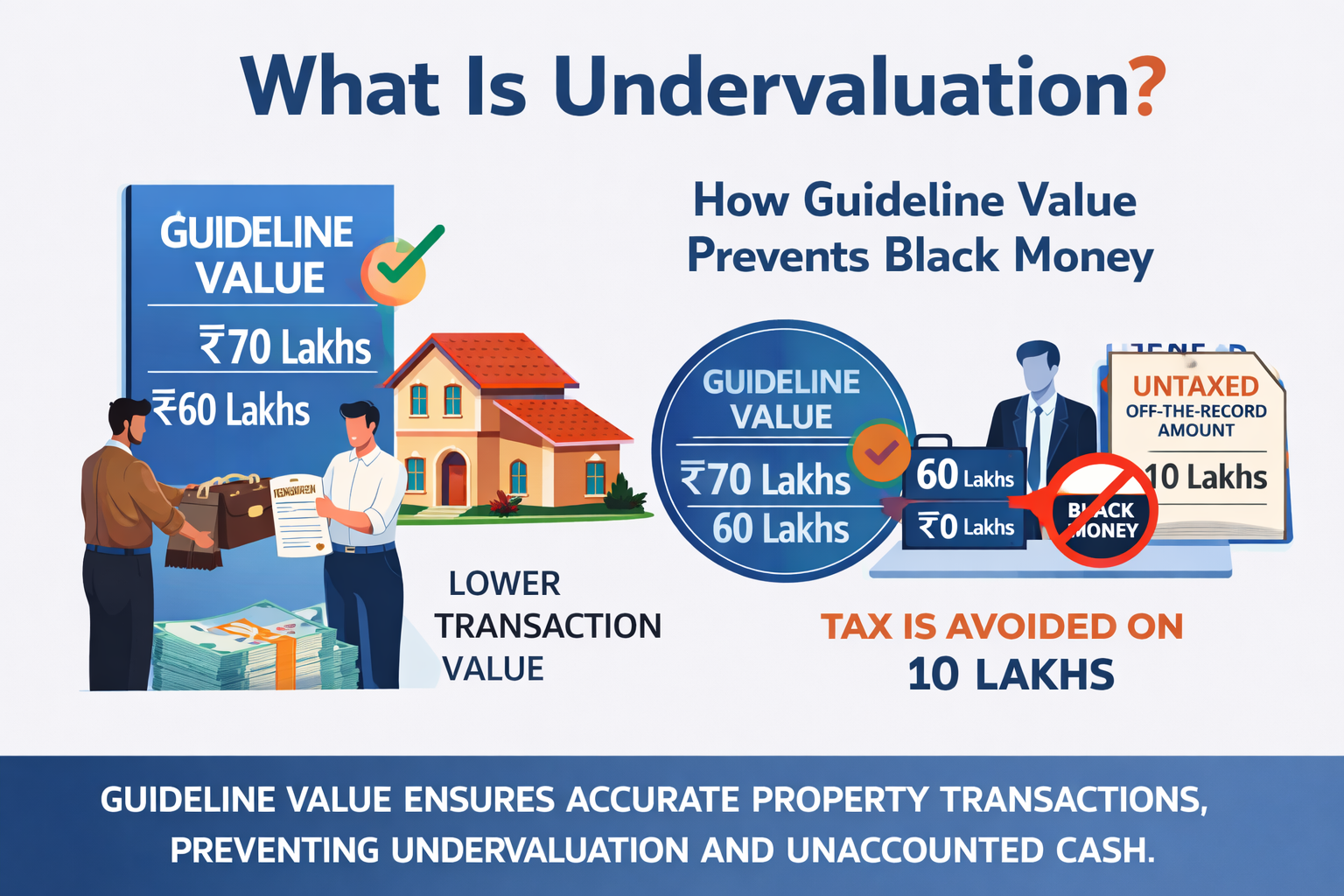 What is Undervaluation  How Guideline Value Prevent Black Money