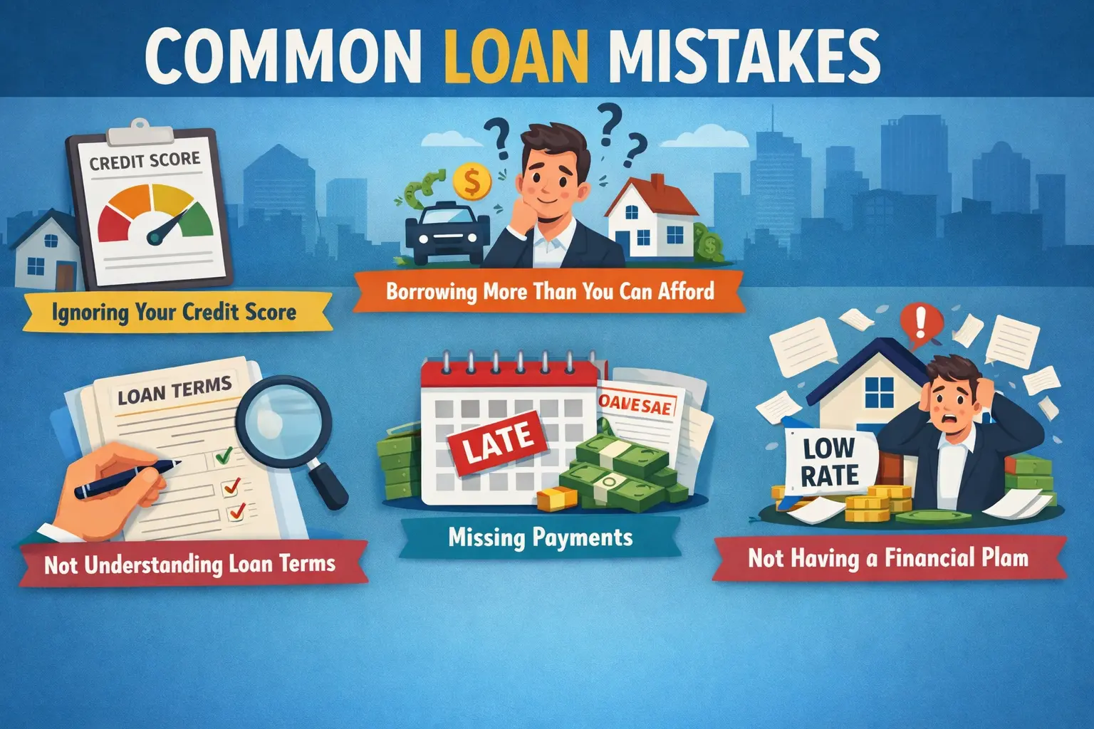 What are most common home loan mistakes