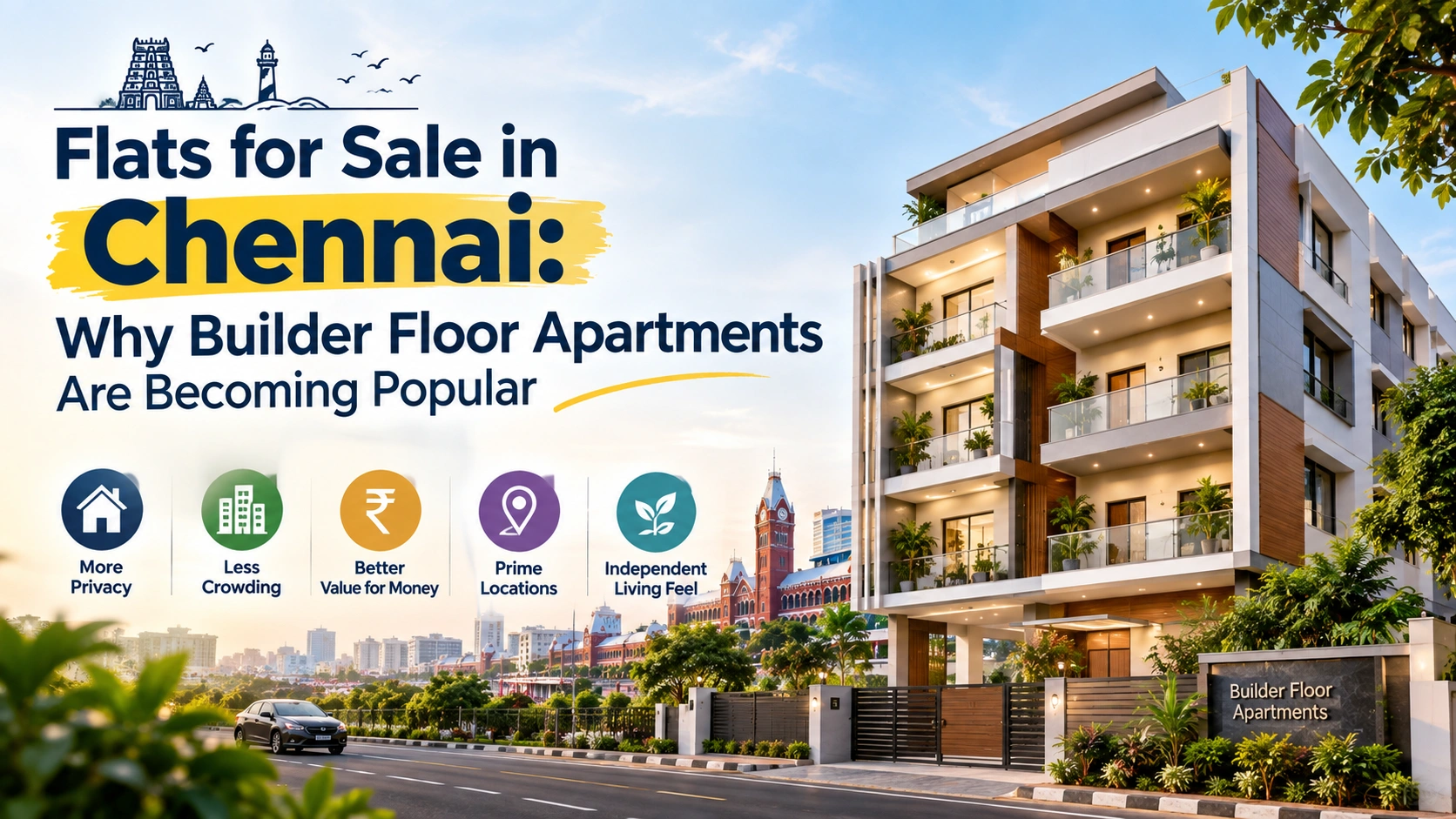Flats for Sale in Chennai: Why Builder Floor Apartments Are Becoming Popular in 2026
