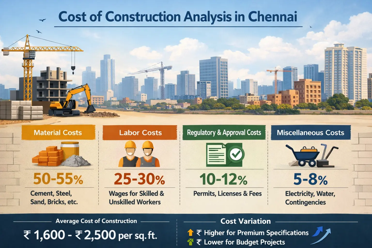 Cost of Construction Analysis in Chennai