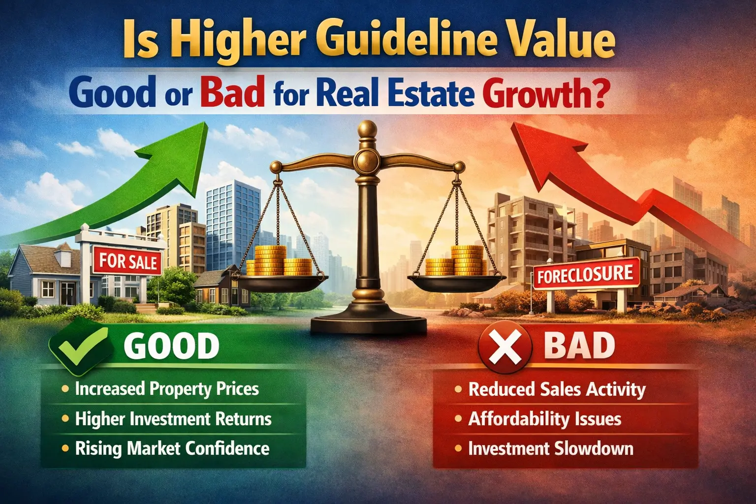 Is Higher Guideline Value Good or Bad for Real Estate Growth
