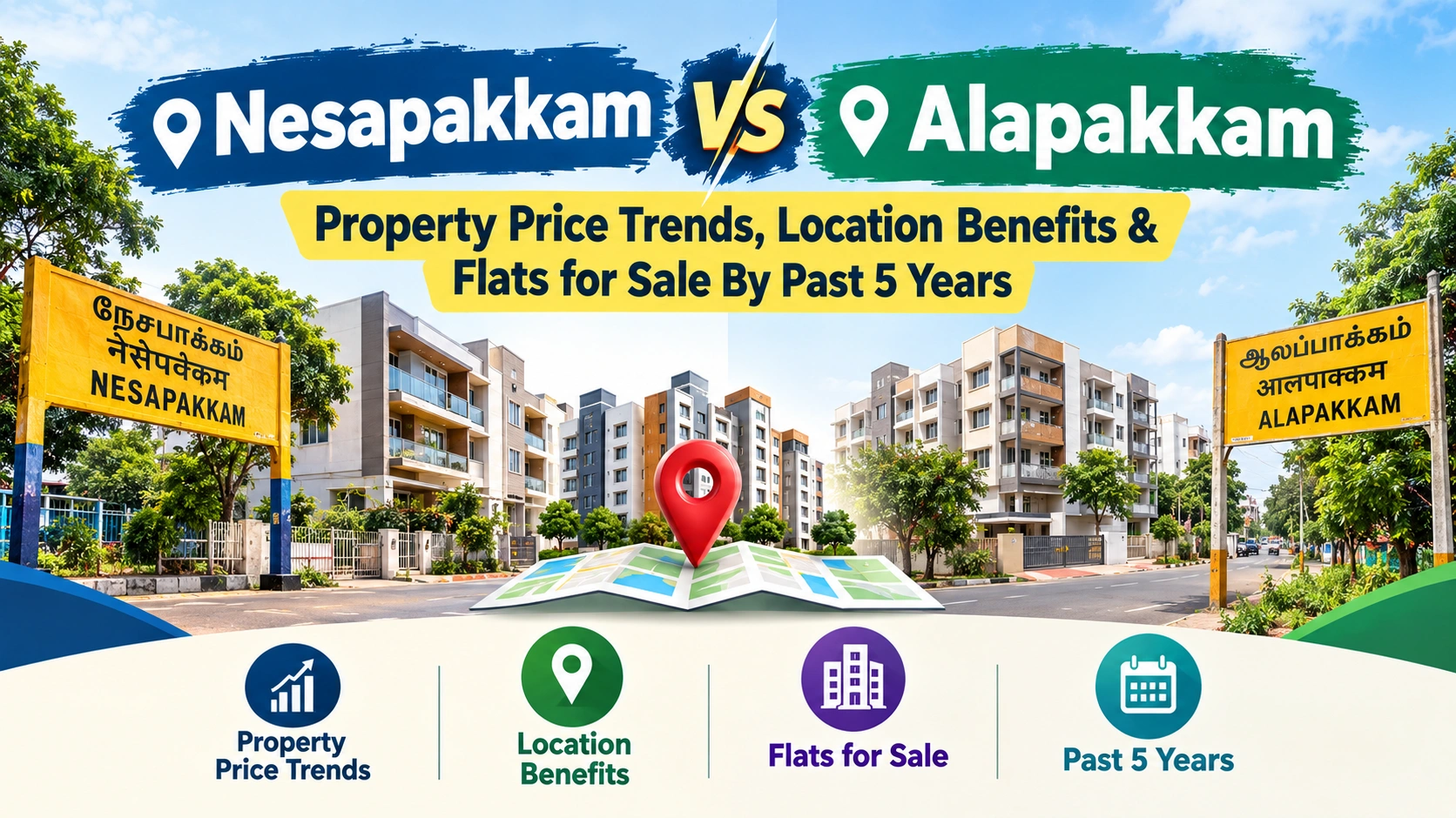 Nesapakkam vs Alapakkam: Property Price Trends, Location Benefits & Flats for Sale by Past 5 Years
