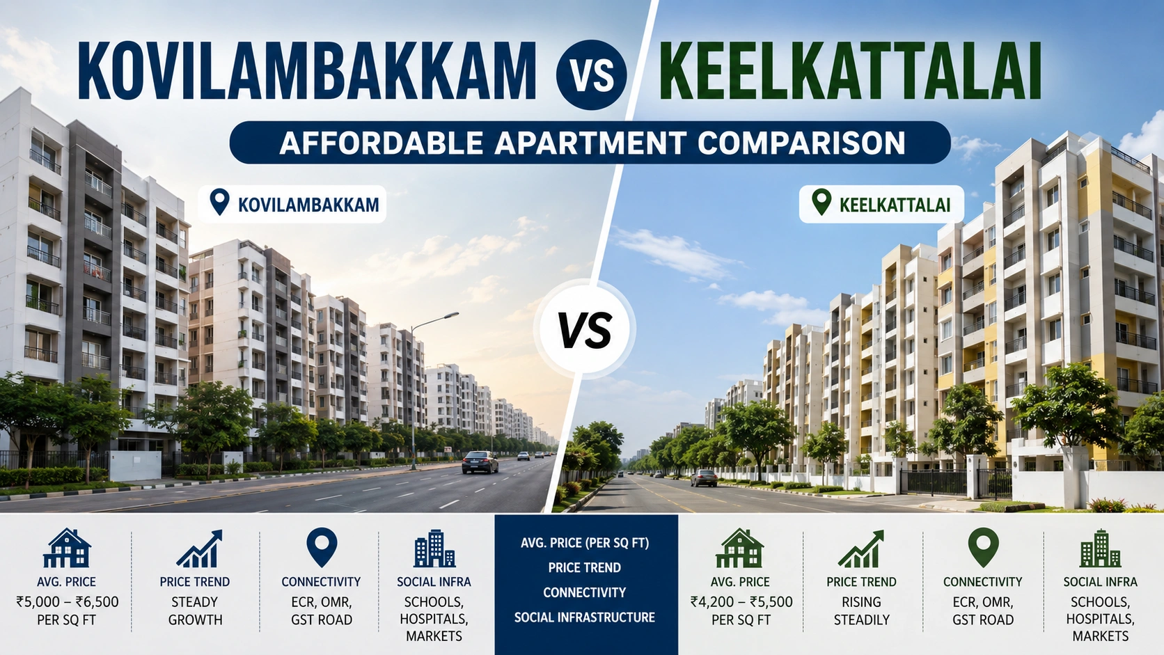 Kovilambakkam vs Keelkattalai Affordable Apartment Comparison 2026