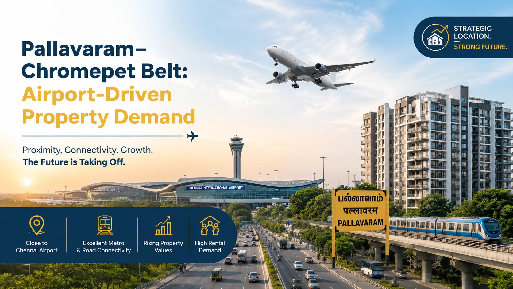 Pallavaram Chrompet Belt Airport Driven Property Demand