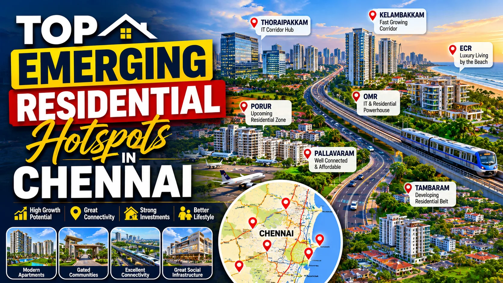 Top Emerging Residential Hotspots in Chennai 2026