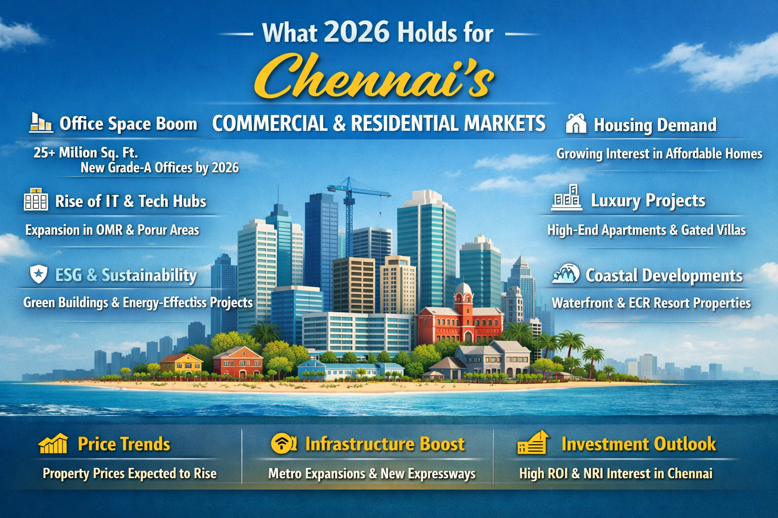 What 2026 Holds for Chennai’s Commercial and Residential Real Estate Markets
