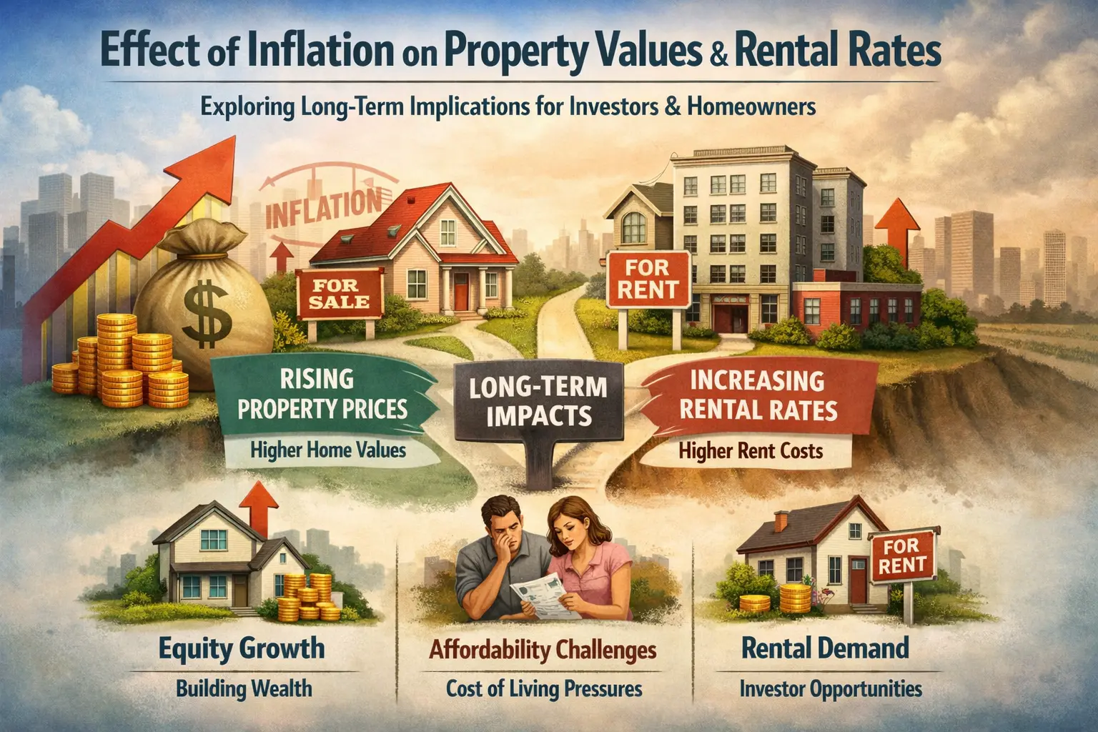 Effect of Inflation on Property Values and Rental Rates Exploring long term implications for investors and homeowners