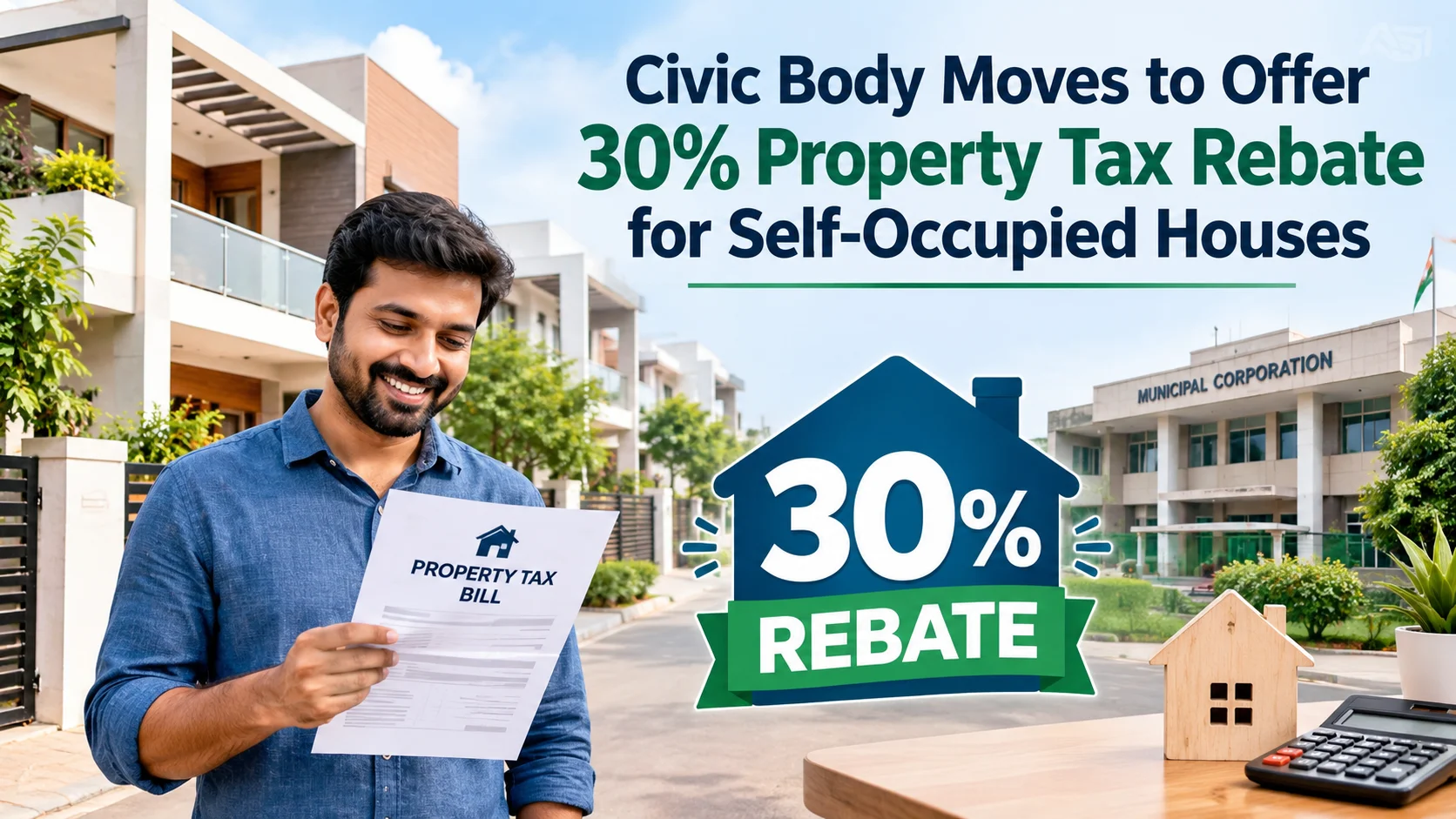 Civic Body Moves to Offer 30 percentage Property Tax Rebate for Self Occupied Houses