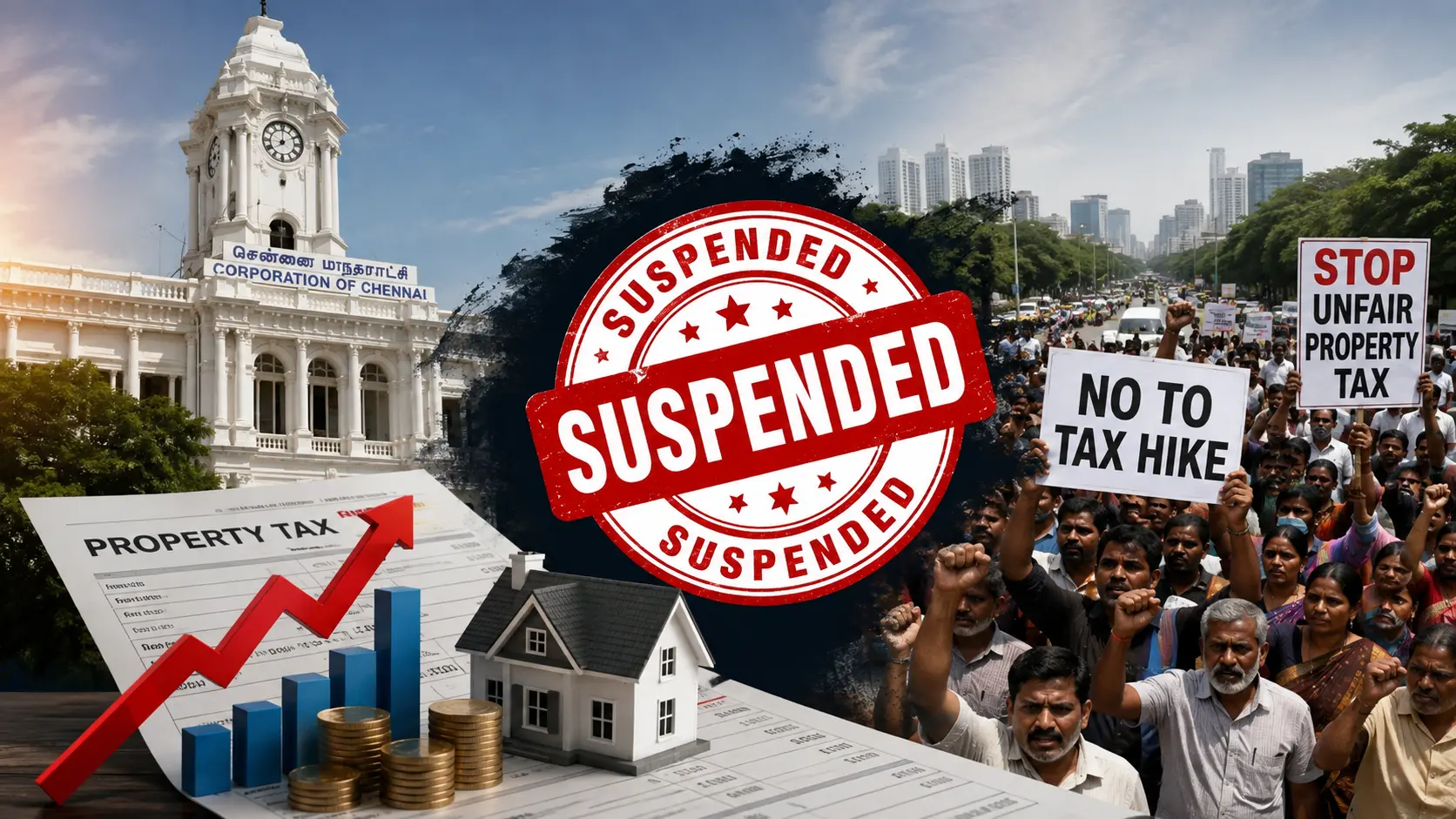 Chennai Civic Body Suspends Property Tax Hike Amid Public Backlash