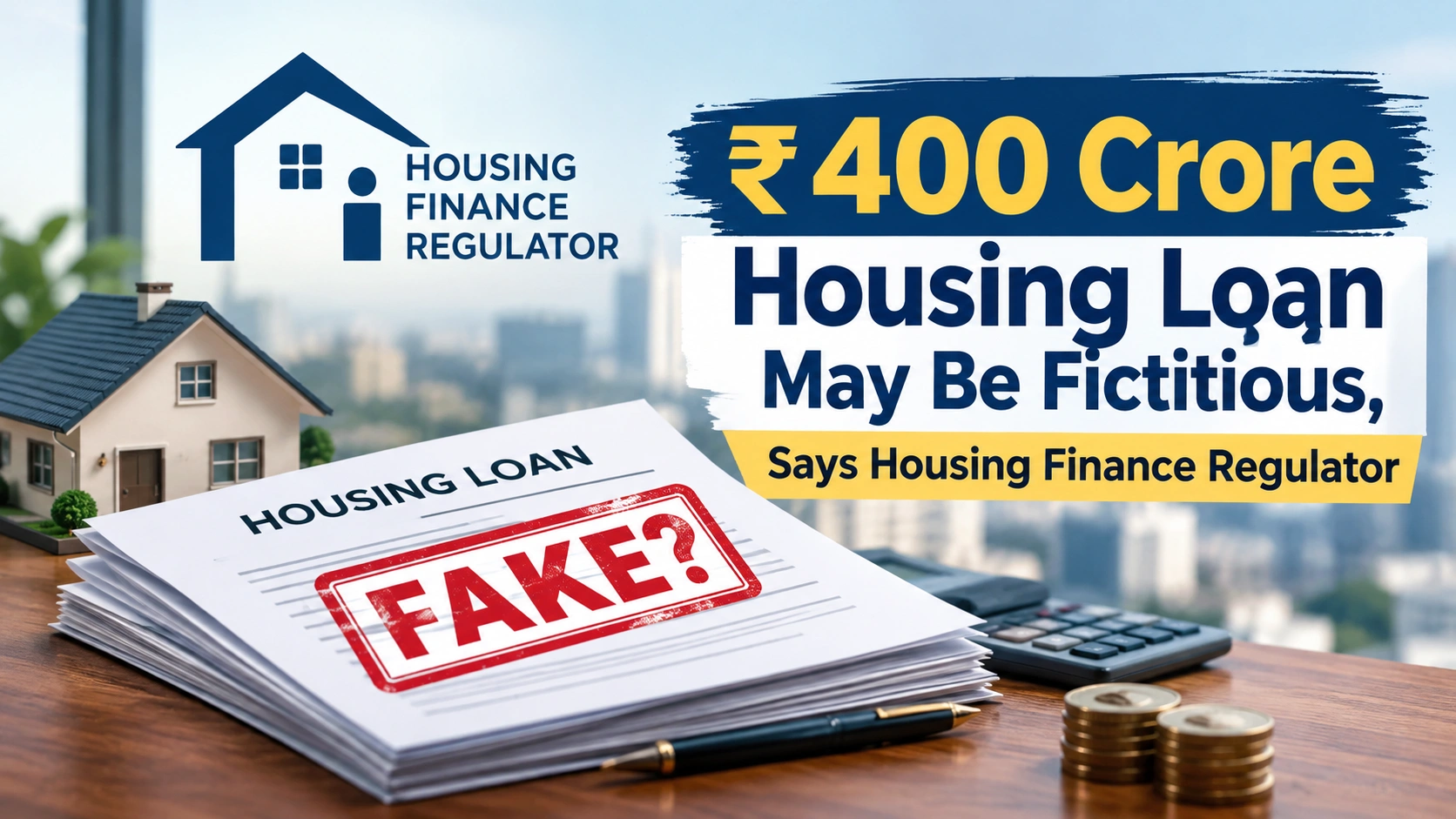 Rs 400 Crore Housing Loan May Be Fictitious, Says Housing Finance Regulator