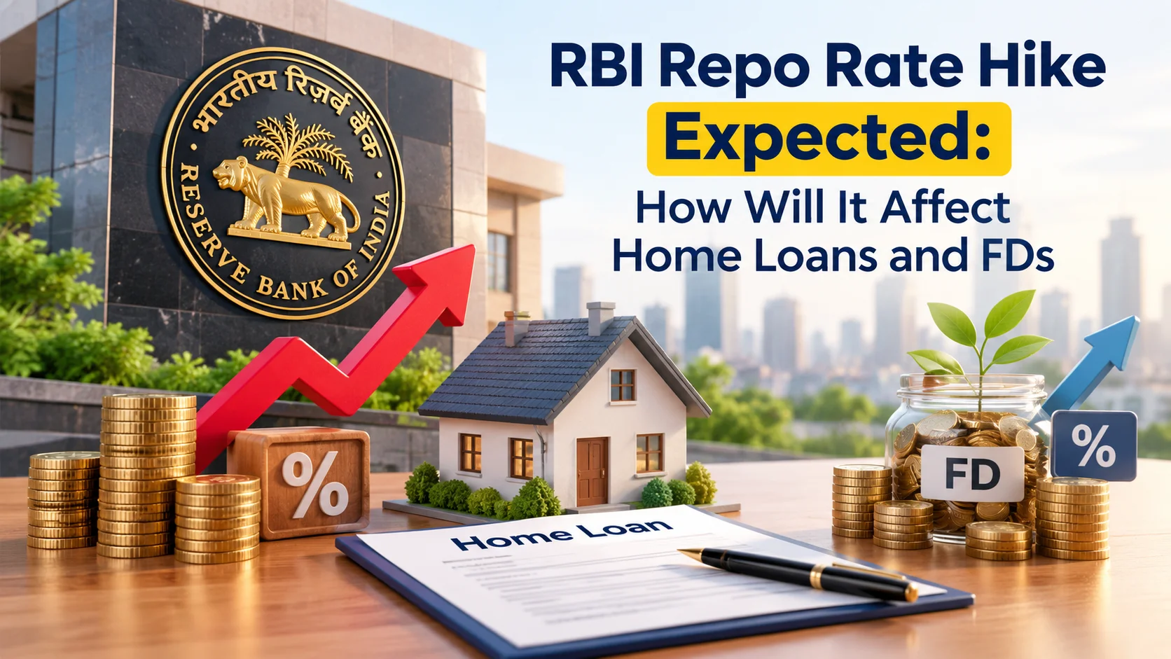 RBI Repo Rate Hike Expected: How Will It Affect Home Loans and FDs