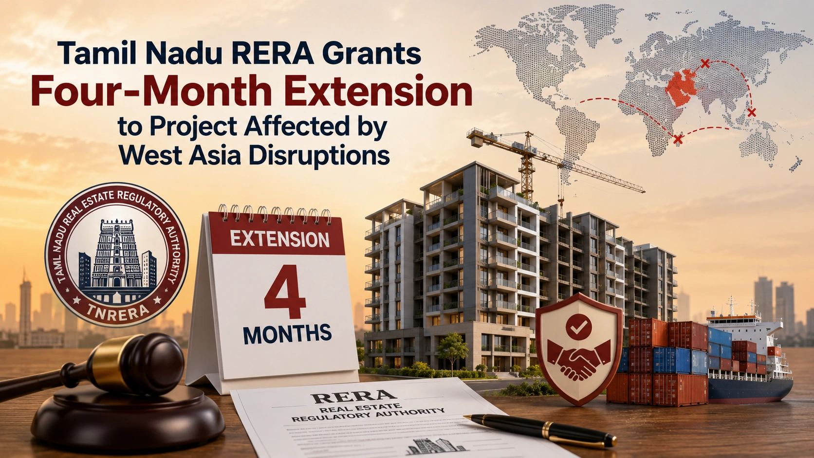 Tamil Nadu RERA Grants Four Month Extension to Project Affected by West Asia Disruptions