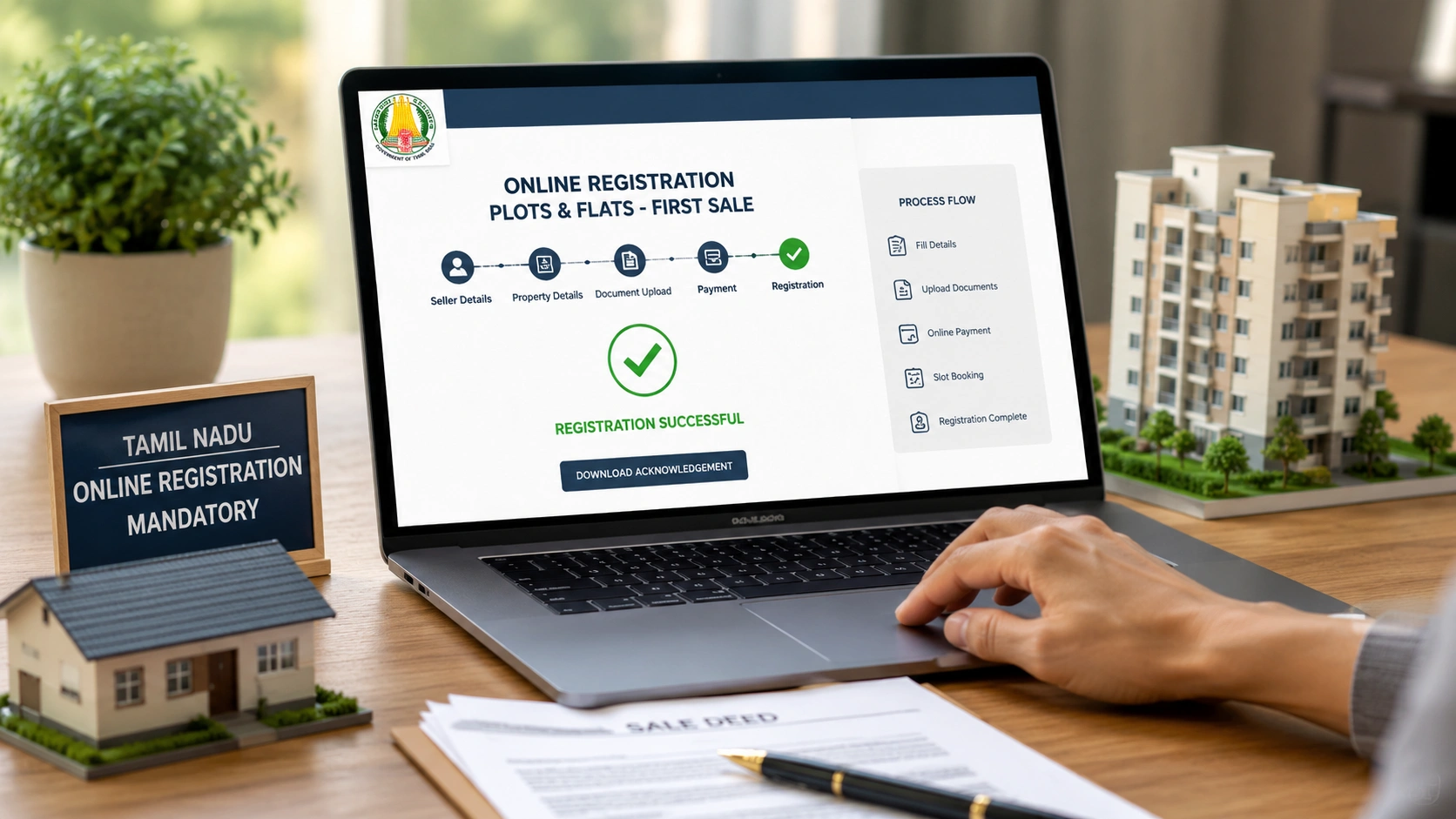 Tamil Nadu Mandates Online Registration for First Sale of Plots and Flats