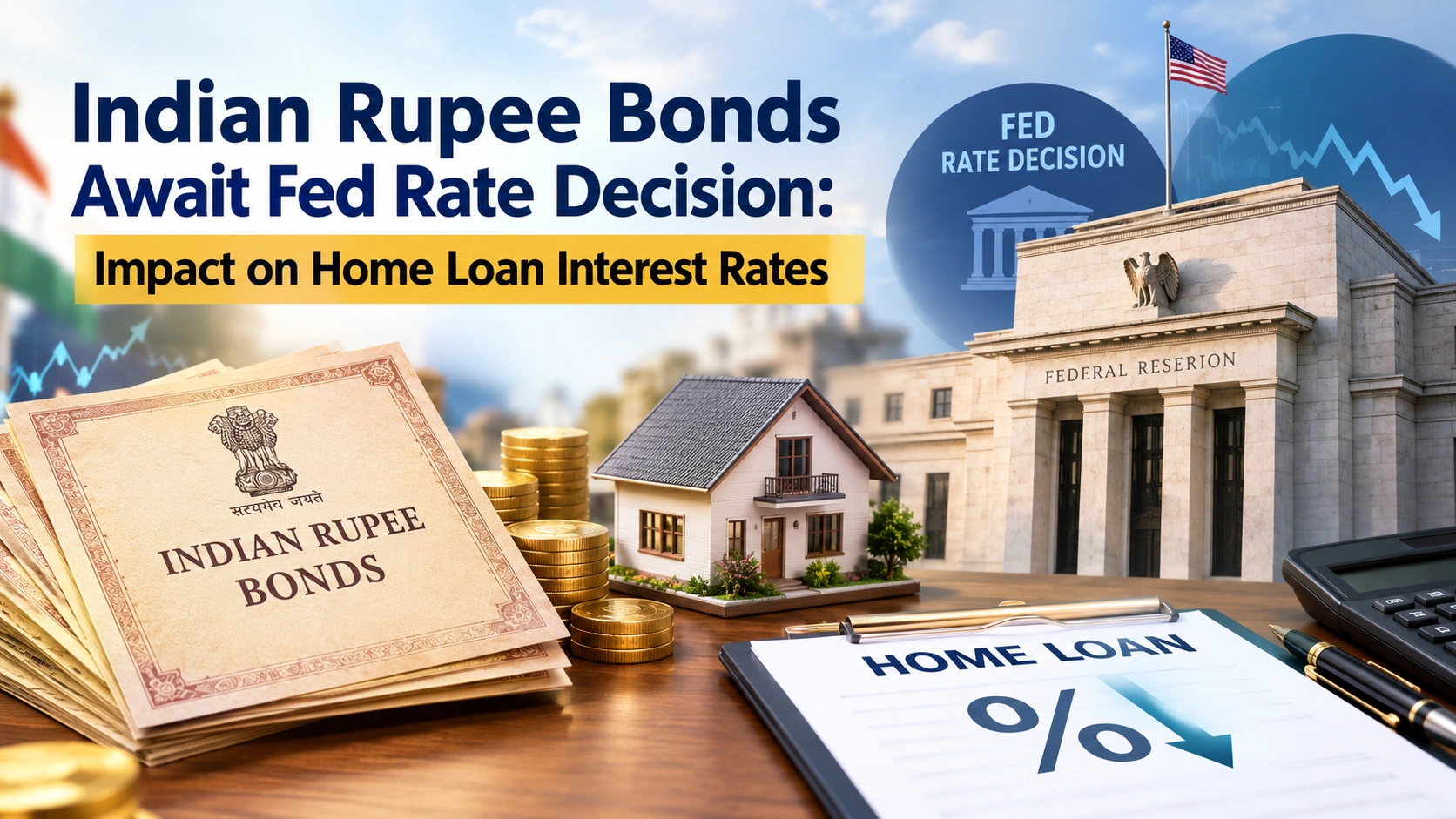 Indian Rupee Bonds Await Fed Rate Decision: Impact on Home Loan Interest Rates
