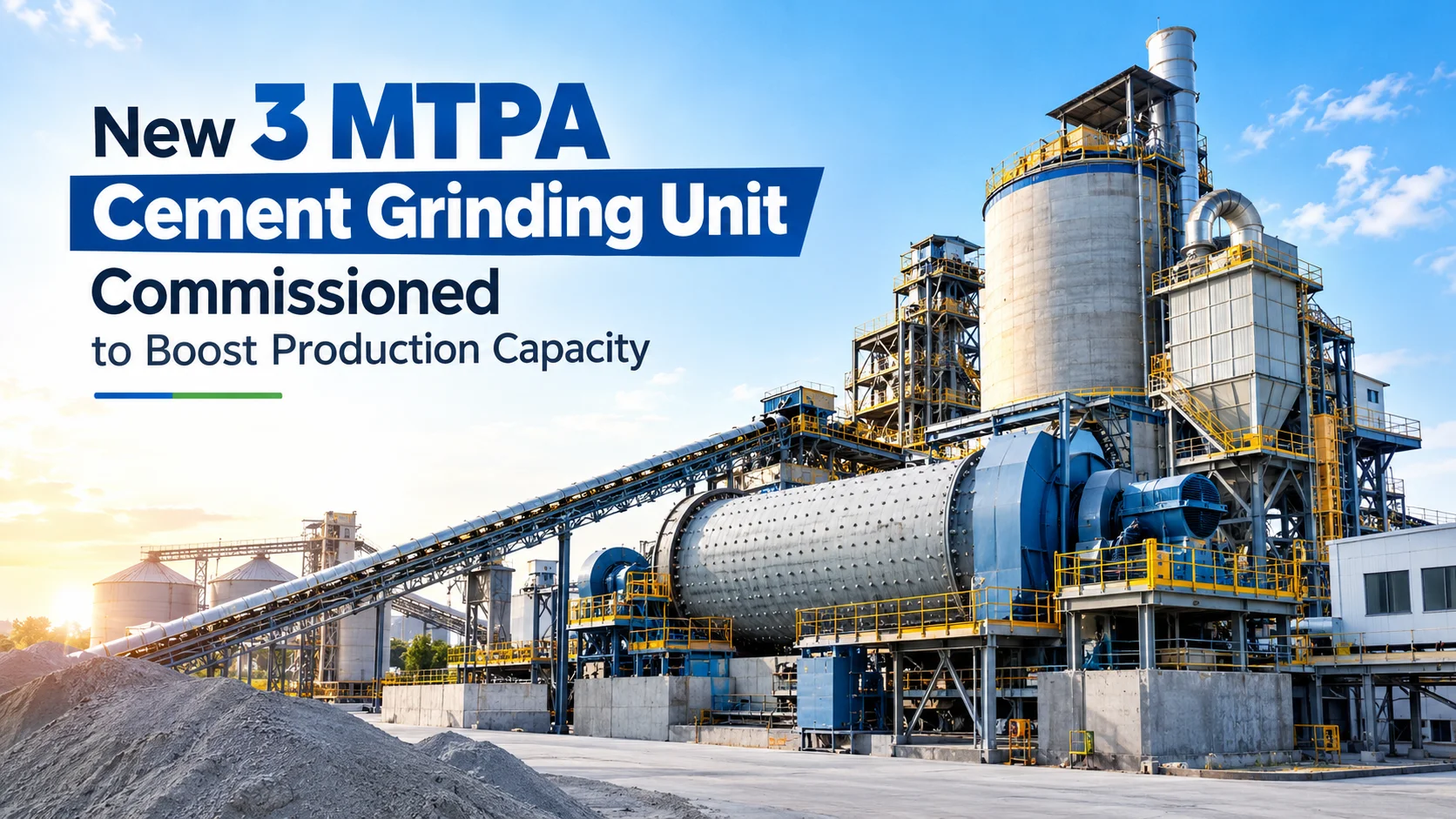 New 3 MTPA Cement Grinding Unit Commissioned to Boost Production Capacity