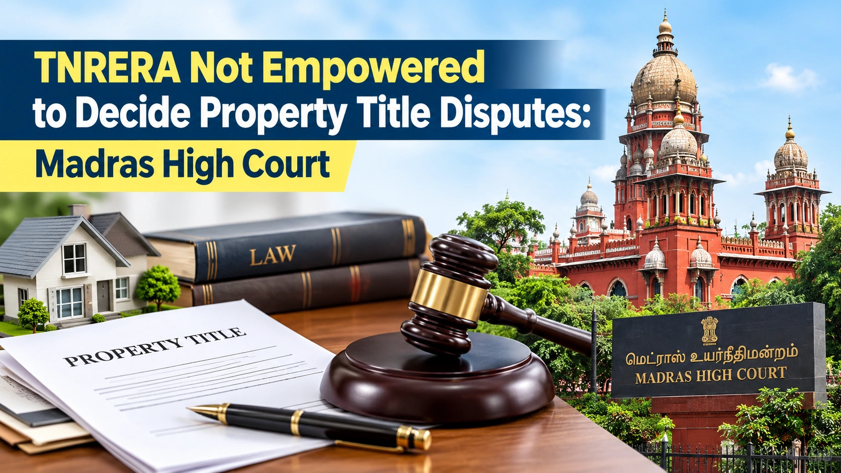 TNRERA Not Empowered to Decide Property Title Disputes: Madras High Court