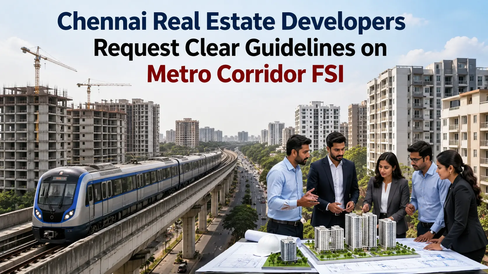 Chennai Real Estate Developers Request Clear Guidelines on Metro Corridor FSI