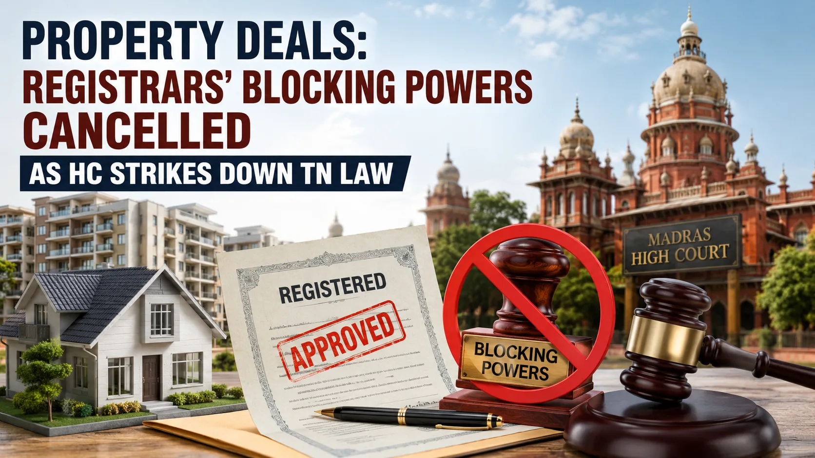 Property Deals Registrars’ Blocking Powers Cancelled as HC Strikes Down TN Law