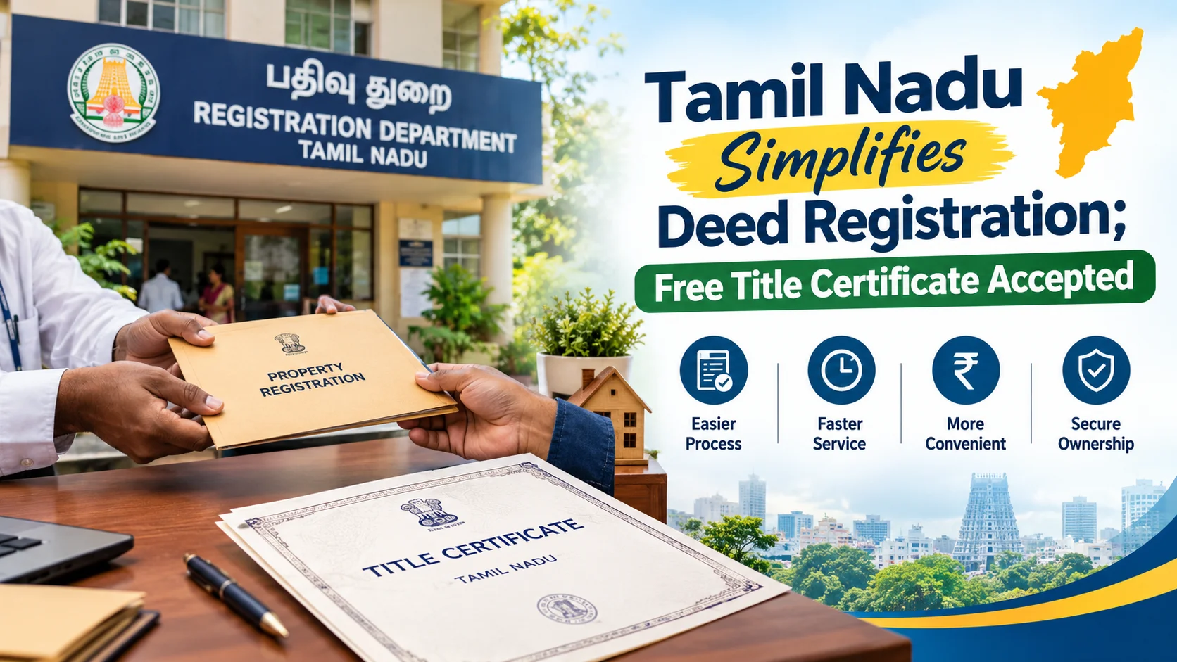 Tamil Nadu Simplifies Deed Registration Free Title Certificate Accepted