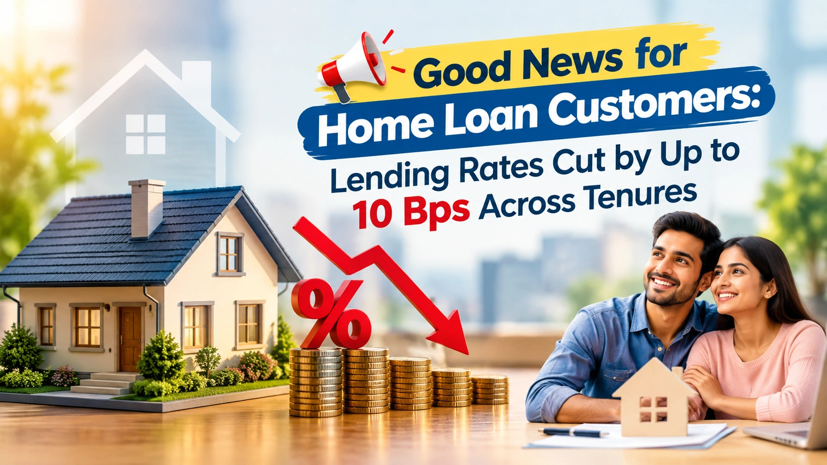 Good News for Home Loan Customers: Lending Rates Cut by Up to 10 Bps Across Tenures
