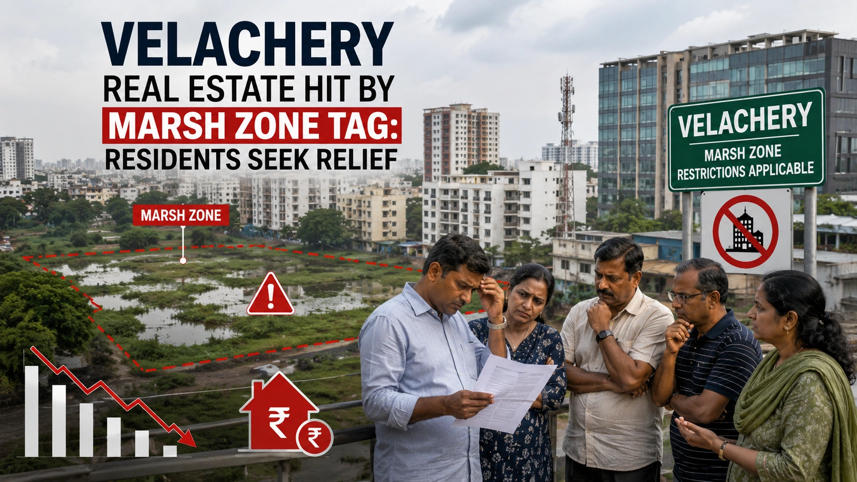 Velachery Real Estate News 2026: Marsh Zone Tag Impacts Housing Approvals and Property Owners