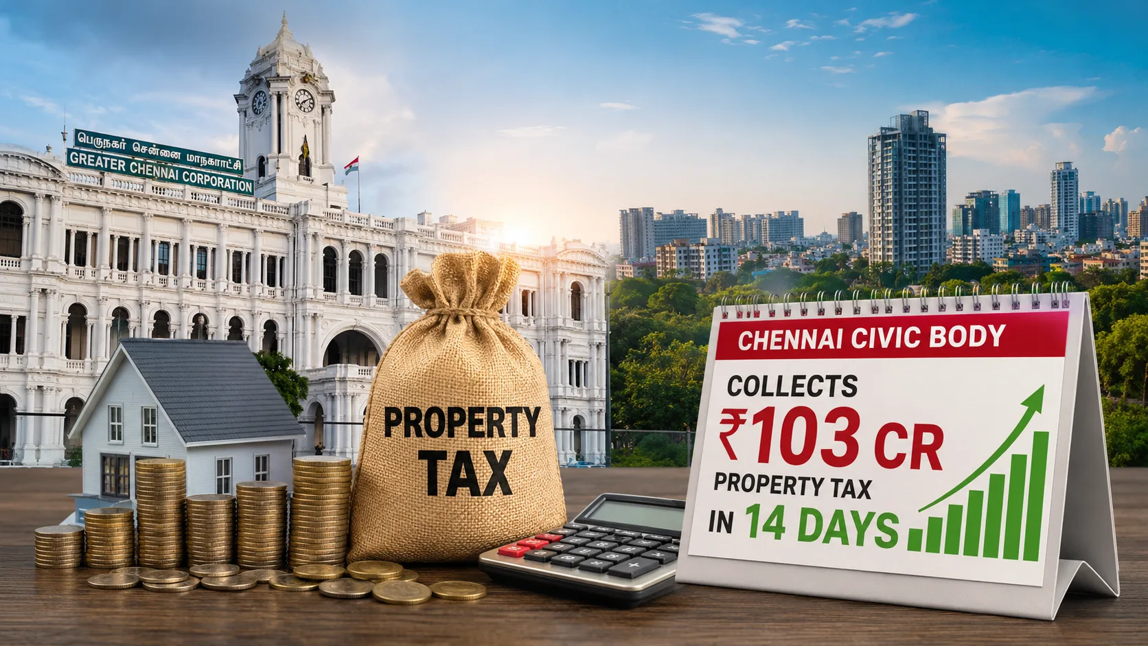 Chennai Corporation Collects Rs 103 Crore in Property Tax Within 14 Days