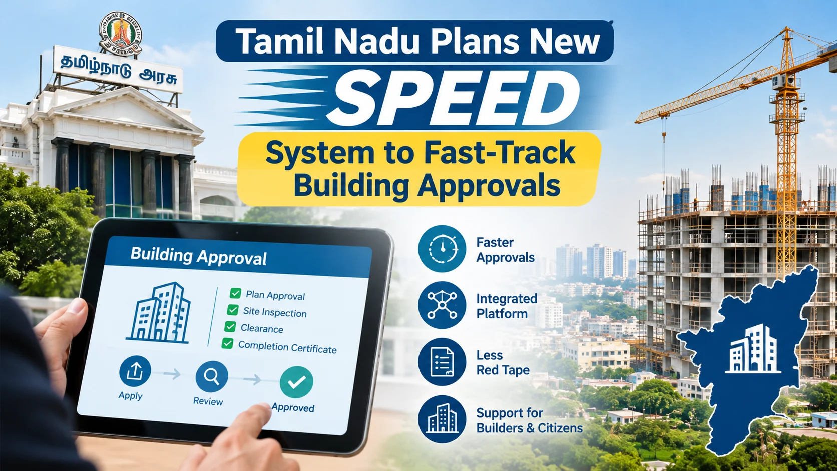 Tamil Nadu Plans New SPEED System to Fast Track Building Approvals