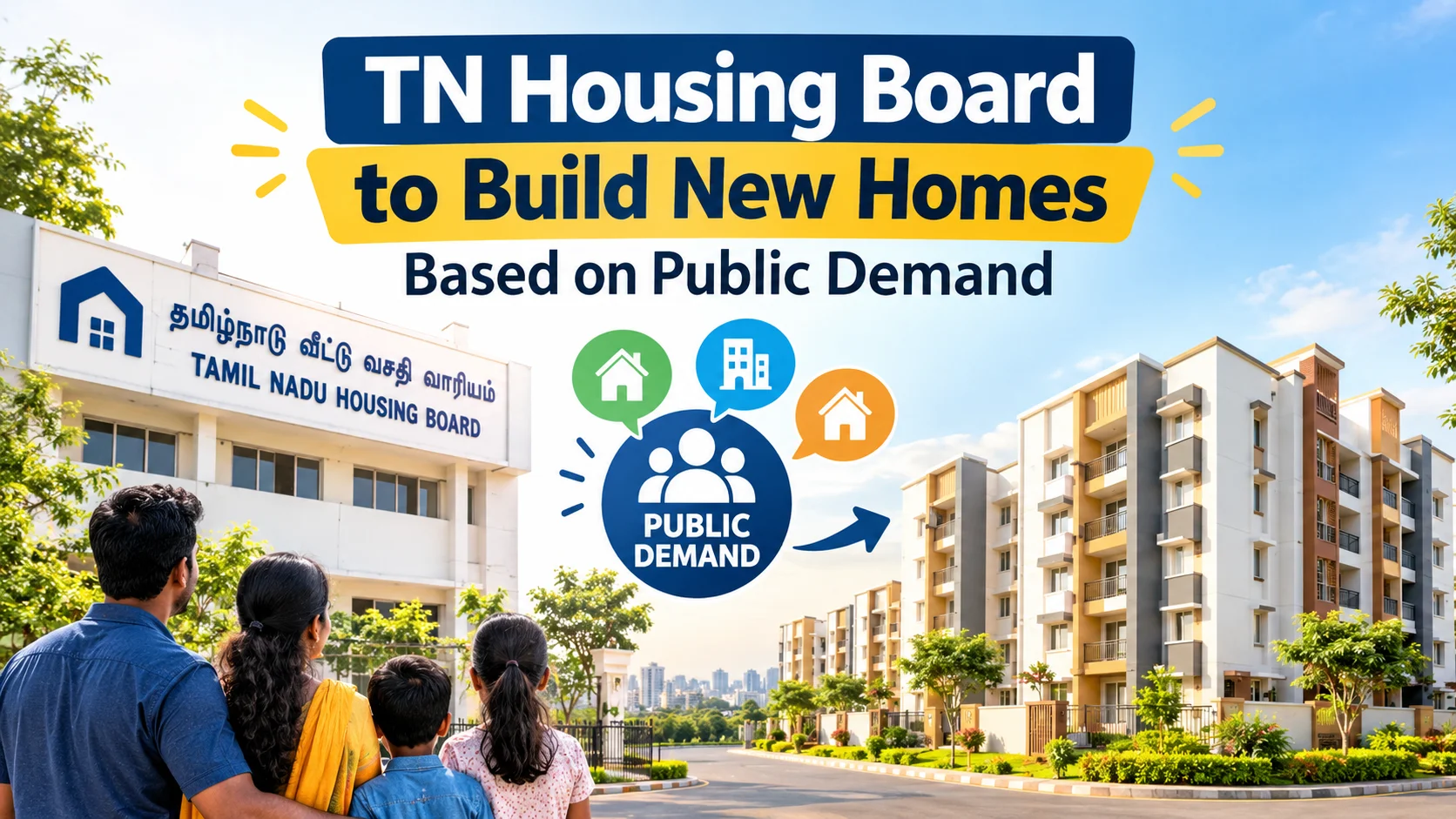TN Housing Board to Build New Homes Based on Public Demand