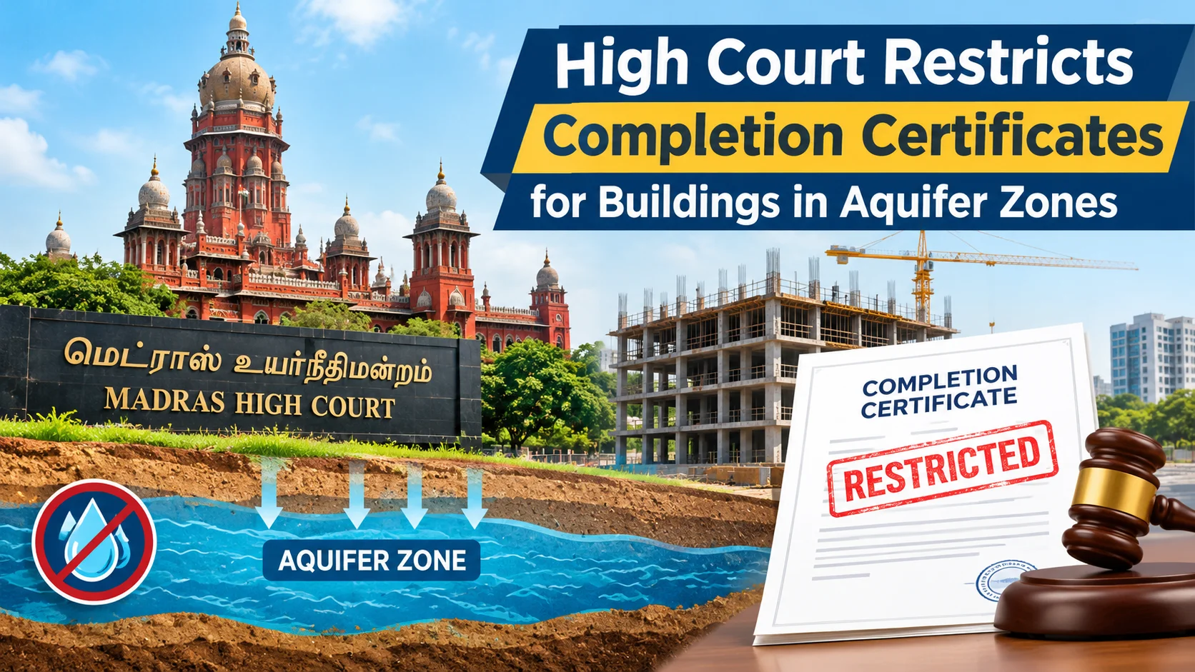 High Court Restricts Completion Certificates for Buildings in Aquifer Zones