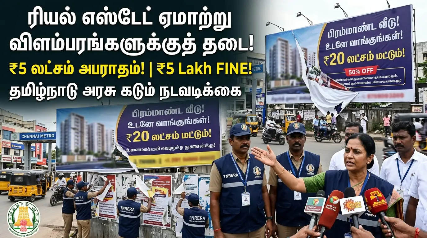 Tamil Nadu Cracks Down on Misleading Real Estate Ads with Rs 5 Lakh Fine