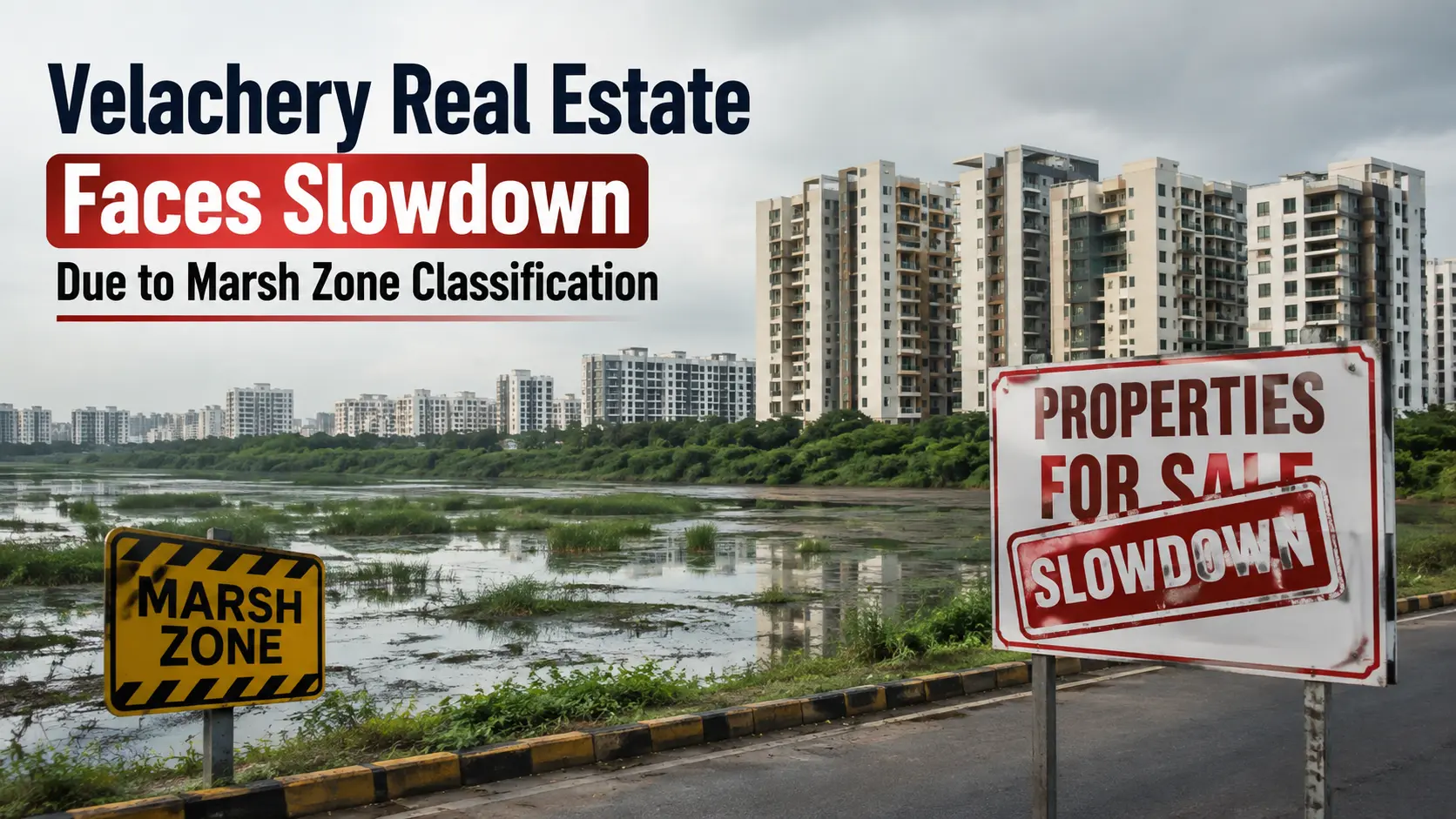 Velachery Real Estate Faces Slowdown Due to Marsh Zone Classification
