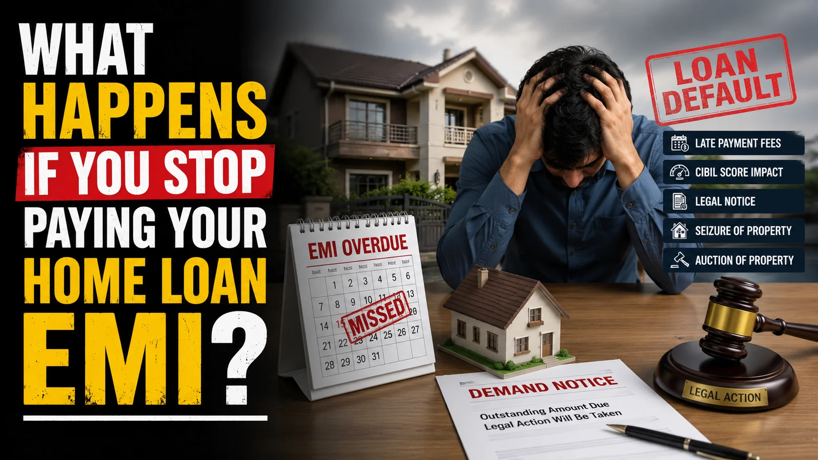 What Happens If You Stop Paying Your Home Loan EMI