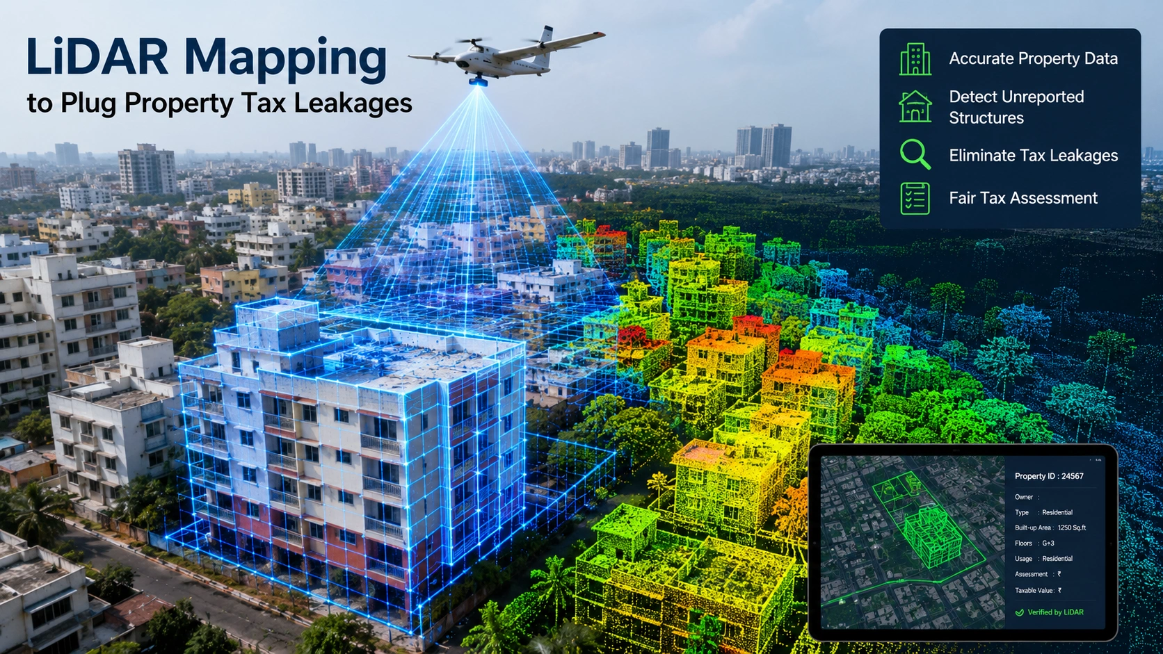 LiDAR Mapping to Plug Property Tax Leakages