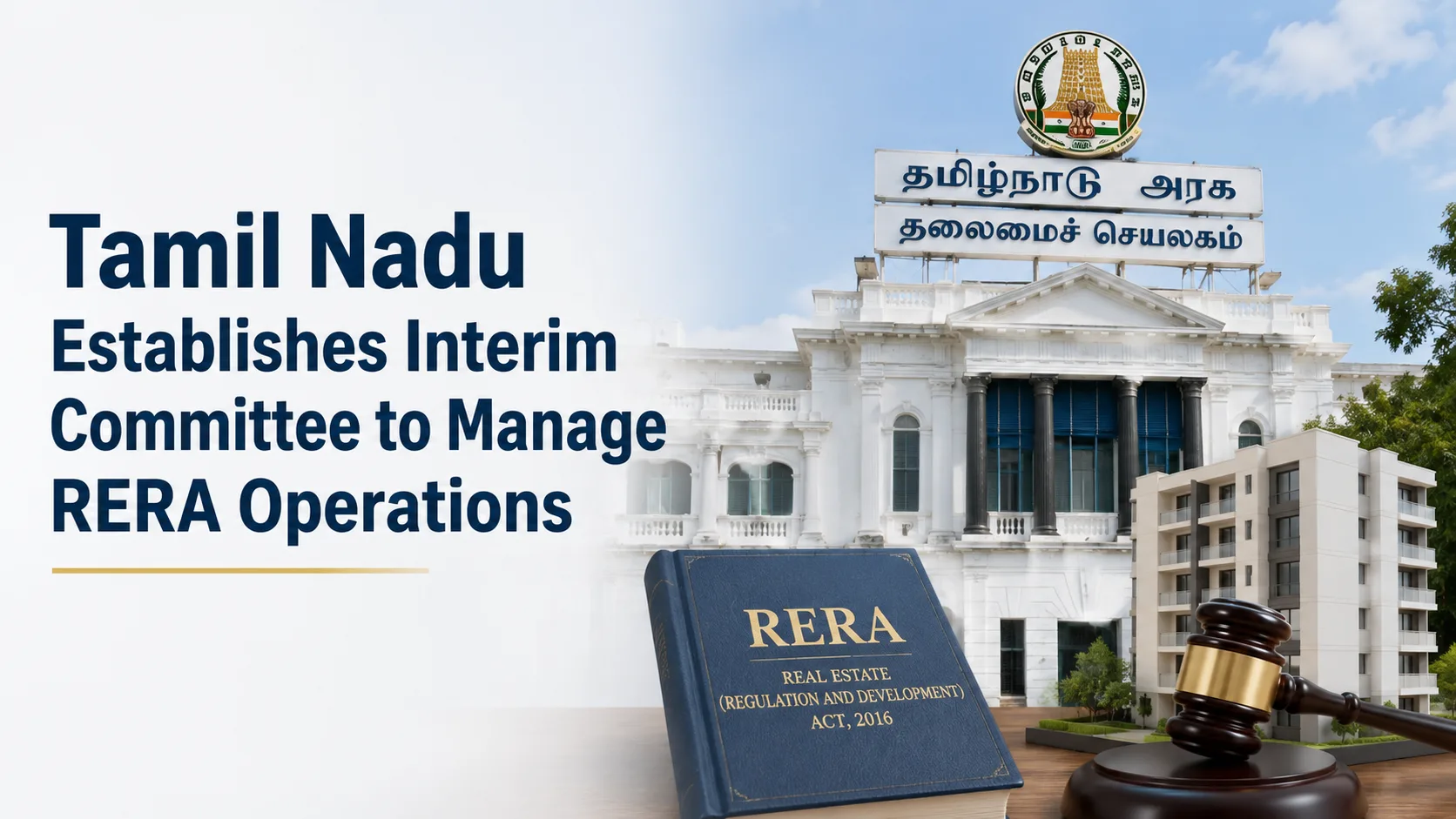 Tamil Nadu Establishes Interim Committee to Manage RERA Operations