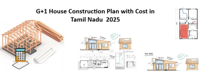 G+1 House Construction Plan with Cost in Tamil Nadu 2025