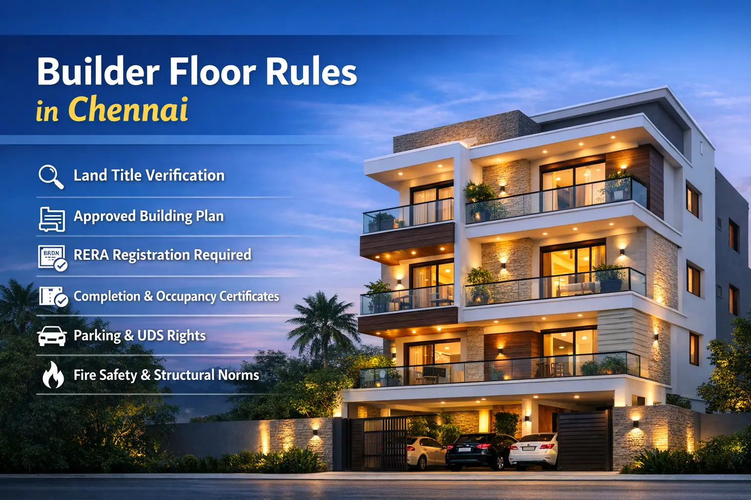 Builder Floor rules in Chennai A Complete Guide