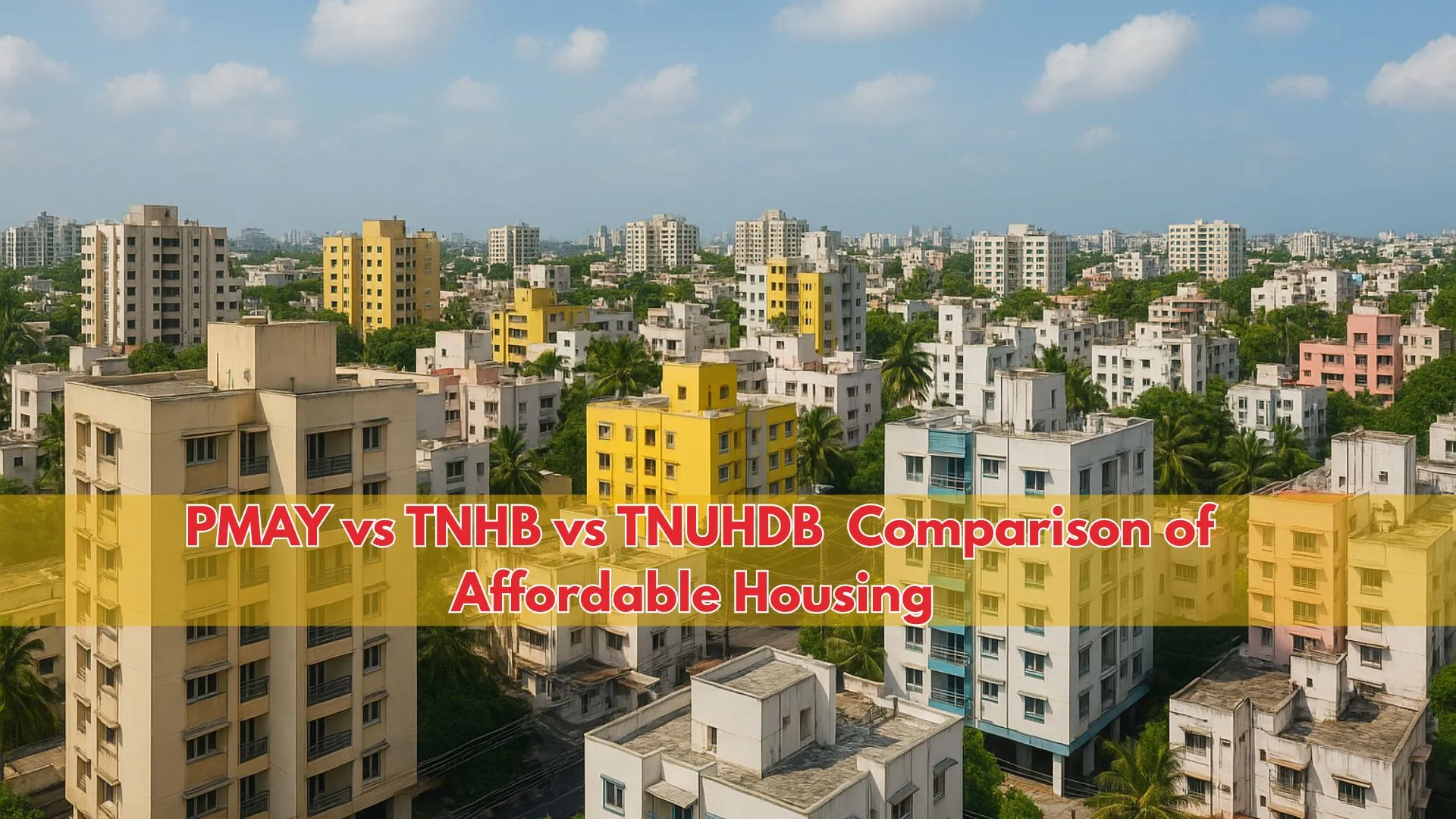 PMAY vs TNHB vs TNUHDB Comparison of Affordable Housing