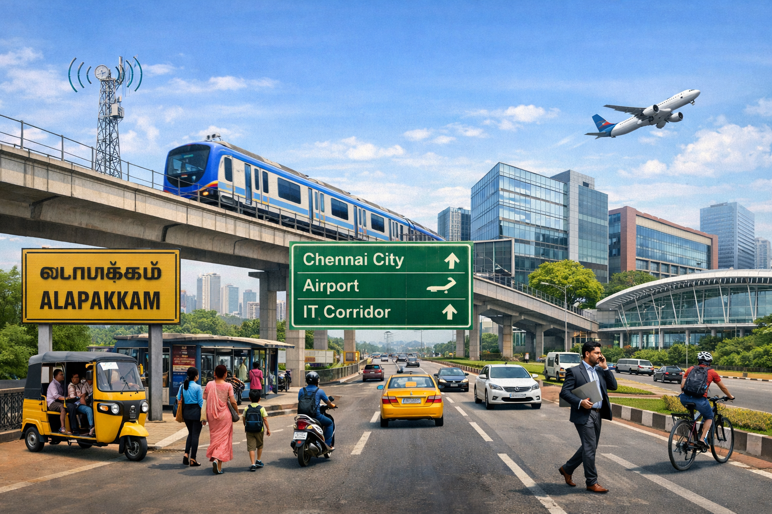 Connectivity Transport and Daily Commute from Alapakkam